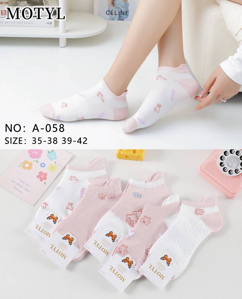 Skarpety damskie Roz 35-42, Mix kolor Paczka 40 szt